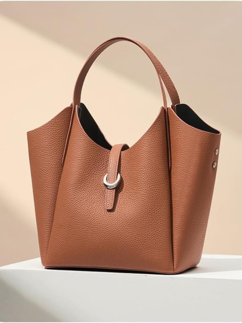 Designer Genuine Leather Purses - Elegant Satchel Tote Bags for Women - Crossbod